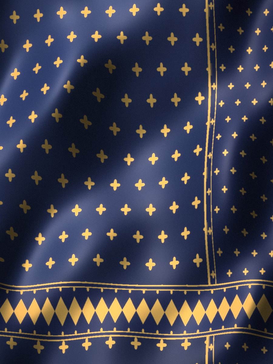 Midnight Jaal Georgette